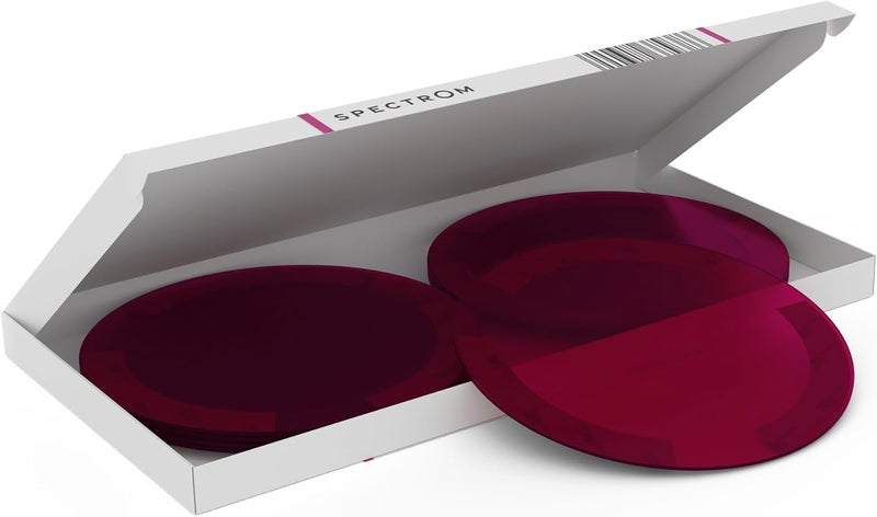 SPECTROM Illumination Lenses for 5" Pot Lights & Recessed Lighting | Instant Colour Change, Tool-Free Setup, Reusable & Eco-Friendly, Any Event, Easy Peel & Press Application (Pink (8pcs)) - Image 2